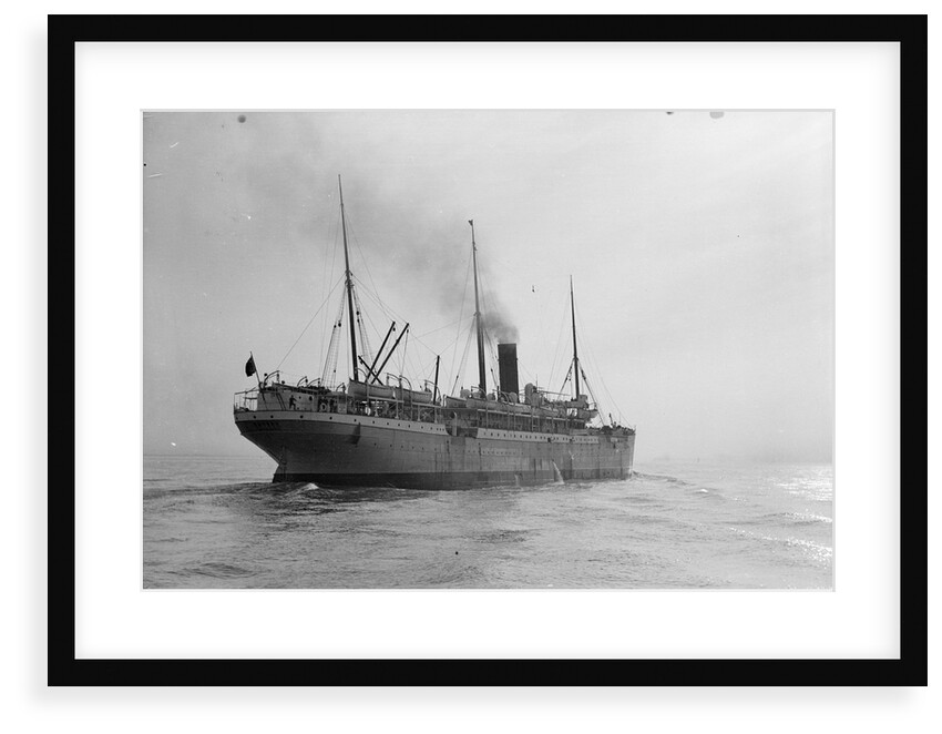 Passenger/cargo liner 'Gascon' (Br, 1897), Union-Castle Mail S.S. Co Ltd, under way by unknown