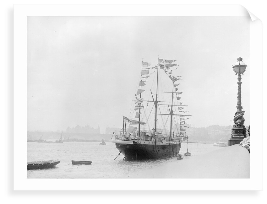 RNVR Training ship HMS 'Buzzard' (1887) by unknown