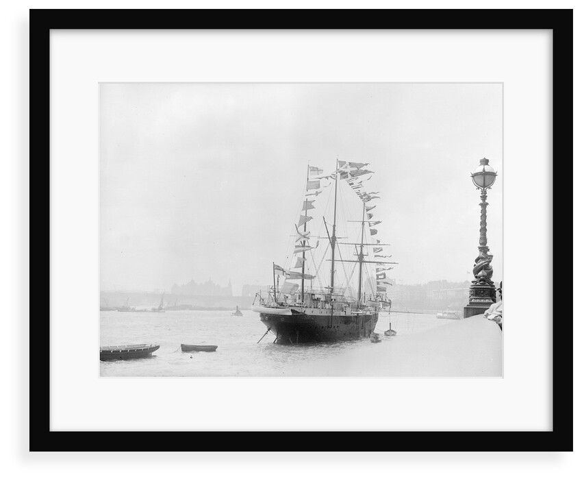 RNVR Training ship HMS 'Buzzard' (1887) by unknown