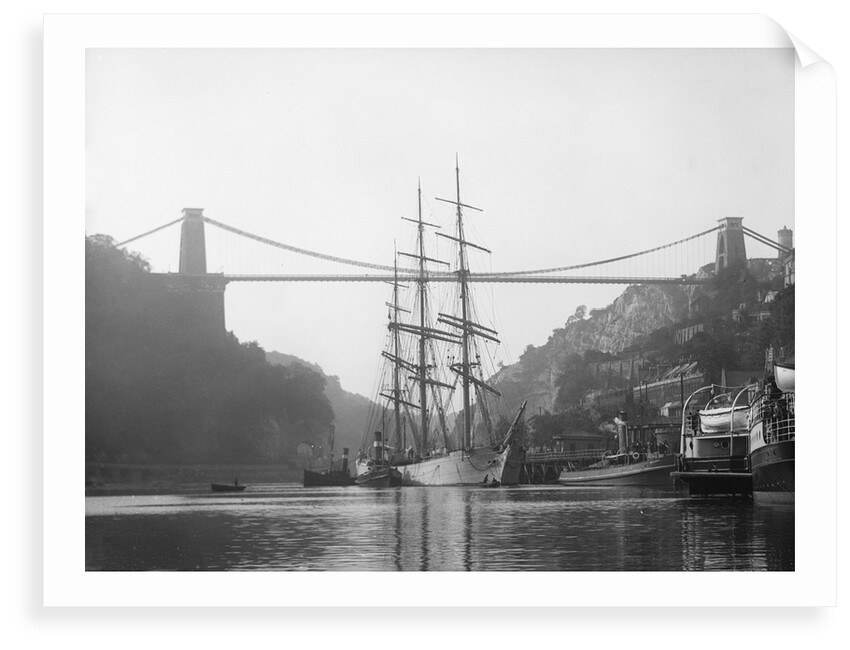'Elfrieda' (Ge, 1873) under tow off Hotwells Quay, Bristol, inward bound by Unknown