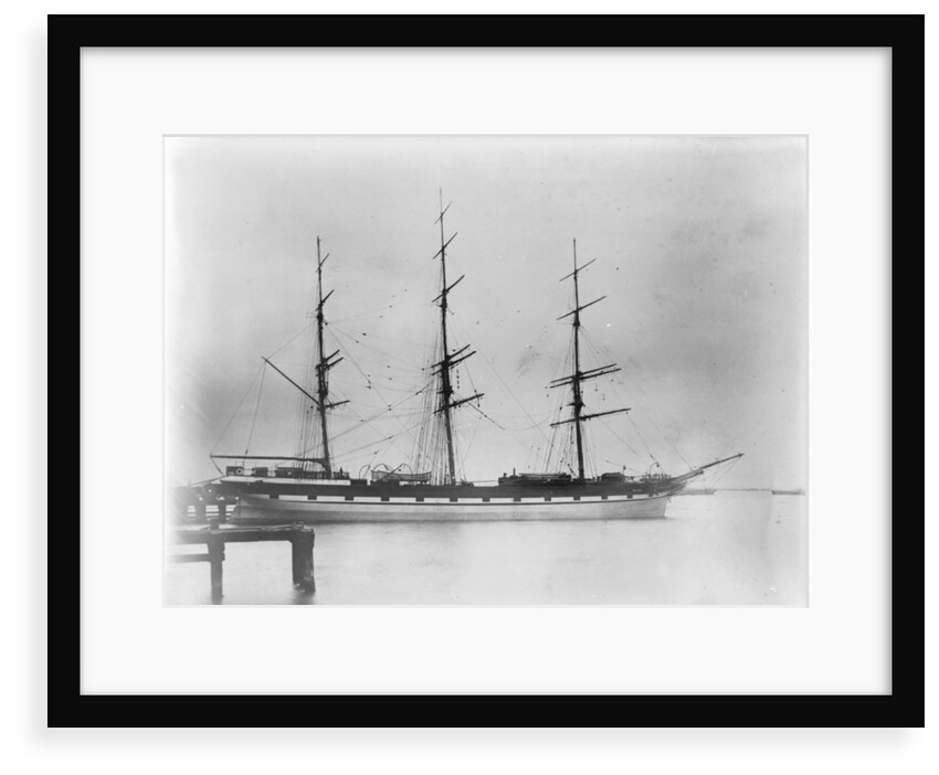 A three masted ship 'Loch Etive' (Br, 1877) at moorings, Melbourne by unknown