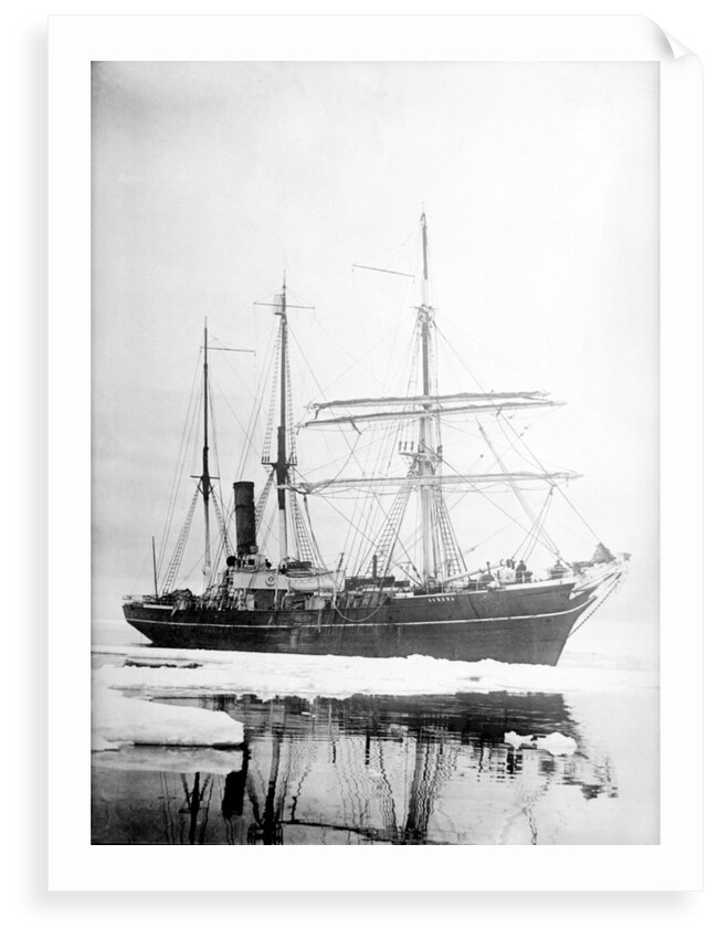 'Aurora' (Br, 1876) Sir Ernest Shackleton's exploration vessel amongst the ice by unknown