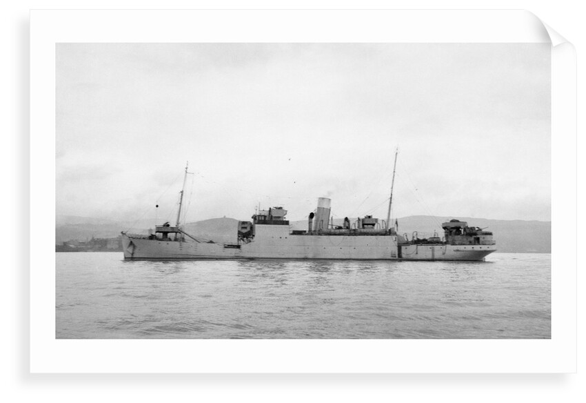 The 'Rathlin' (Br, 1936),  at anchor probably in the Clyde by unknown
