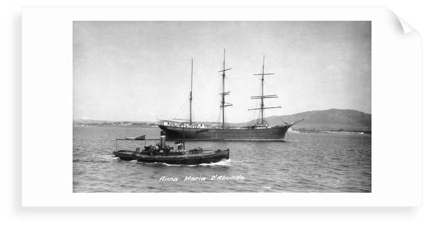 The 'Anna Maria D'Abundo' (It, 1903) at anchor by unknown