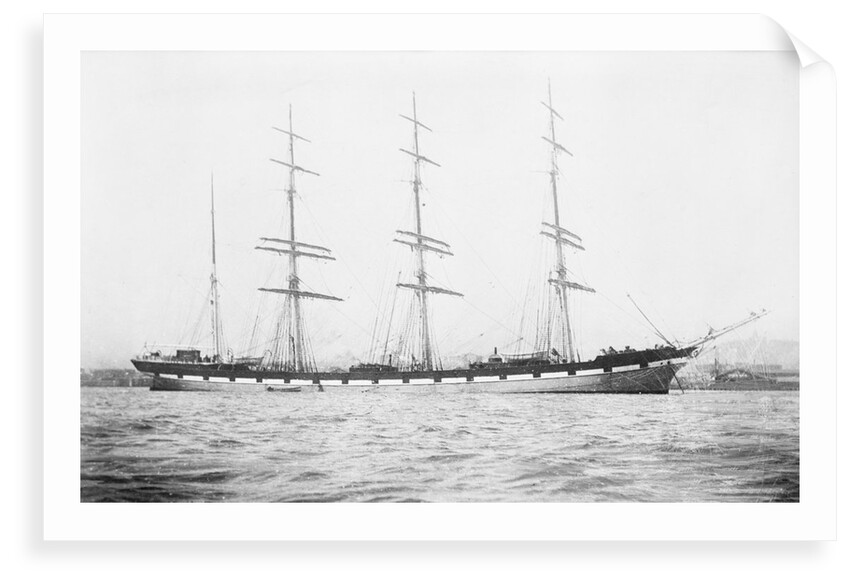 4 masted barque 'Conishead' (Br, 1892), Bourke & Huntrods, at anchor by unknown