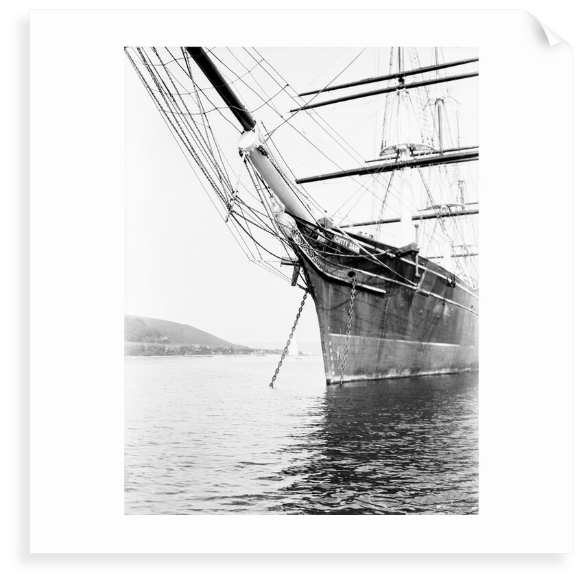 Cutty Sark (1869) close up of bow by Unknown