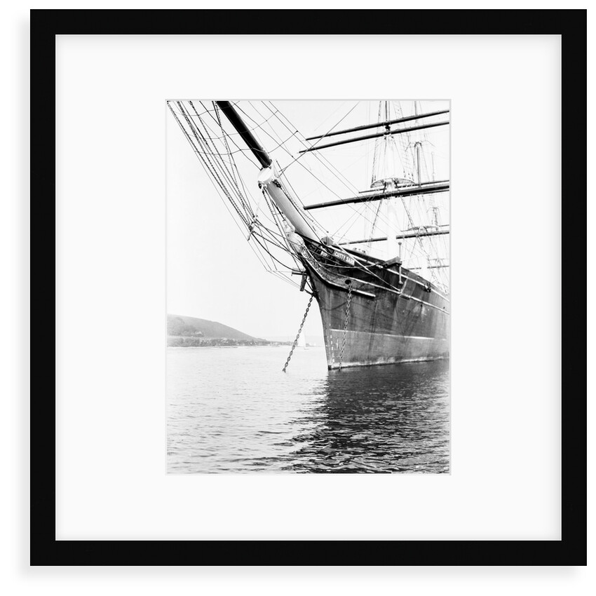 Cutty Sark (1869) close up of bow by Unknown
