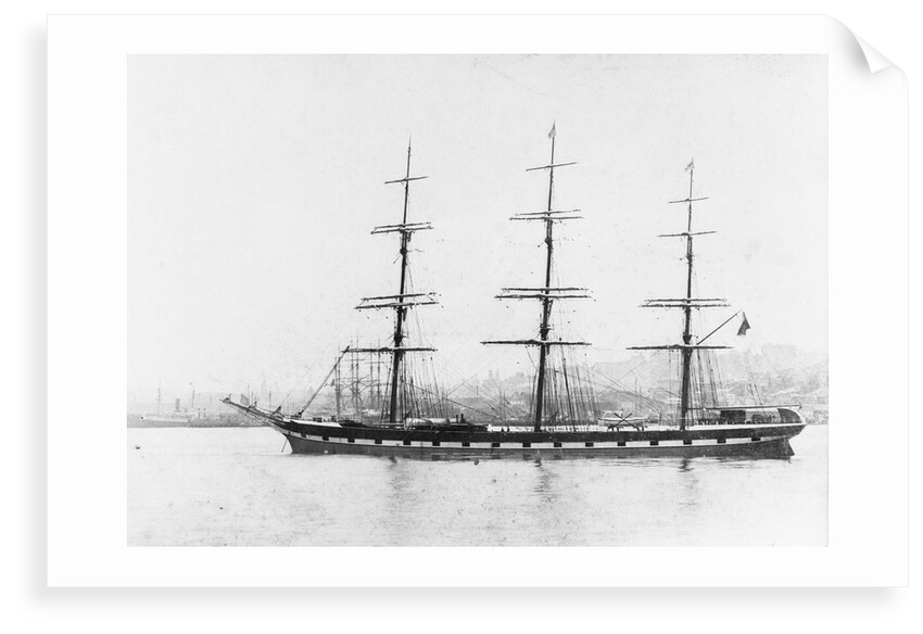 'Garsdale' (Br, 1885) at anchor by unknown