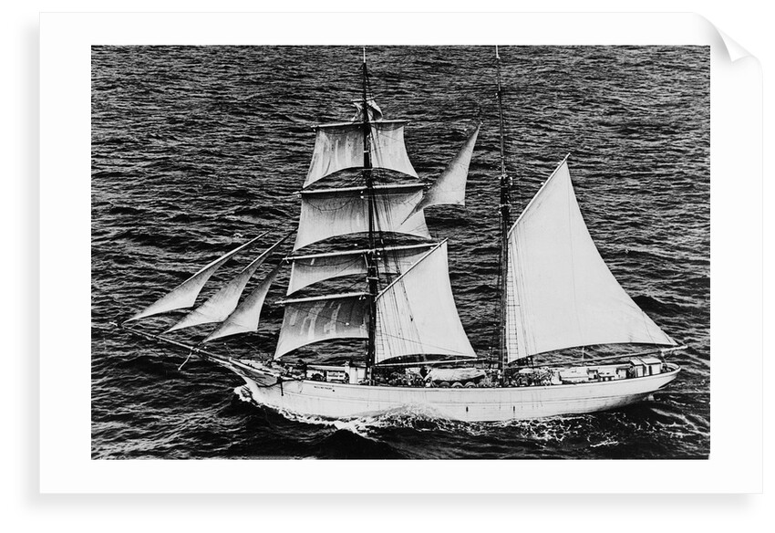 'Massimo Padre' (Br, 1905), under sail off Malta by unknown
