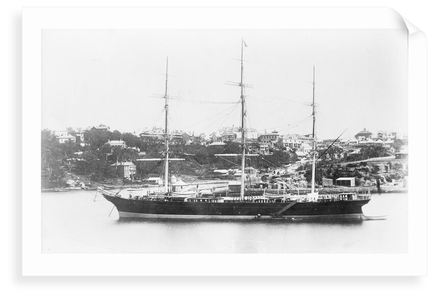 'Miltiades' (Br, 1871) at anchor by unknown
