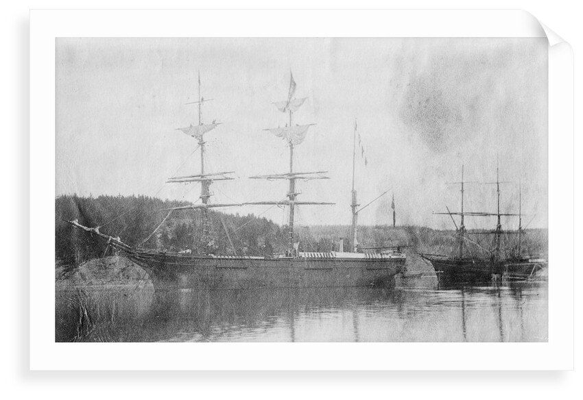 3 masted barque 'Queen of the East' (1853) at Moss by unknown