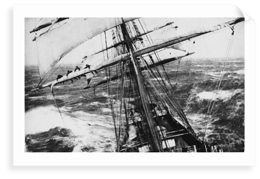 'Garthsnaid' (Br, 1892), looking aft from the bowsprit by Turner