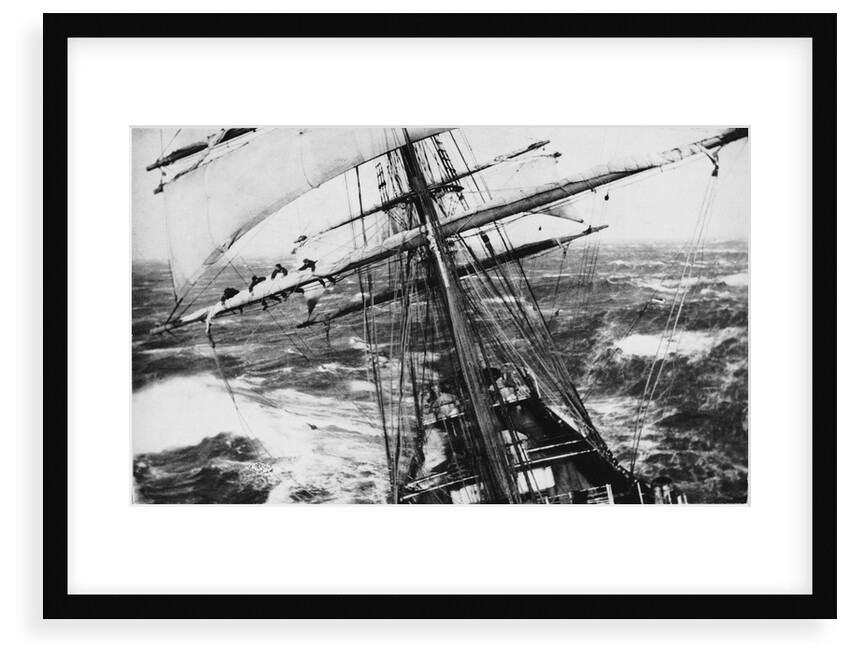 'Garthsnaid' (Br, 1892), looking aft from the bowsprit by Turner