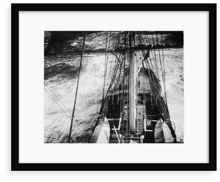 'Port Jackson' 4 masted barque, looking down on poop from aloft in the mainmast by unknown