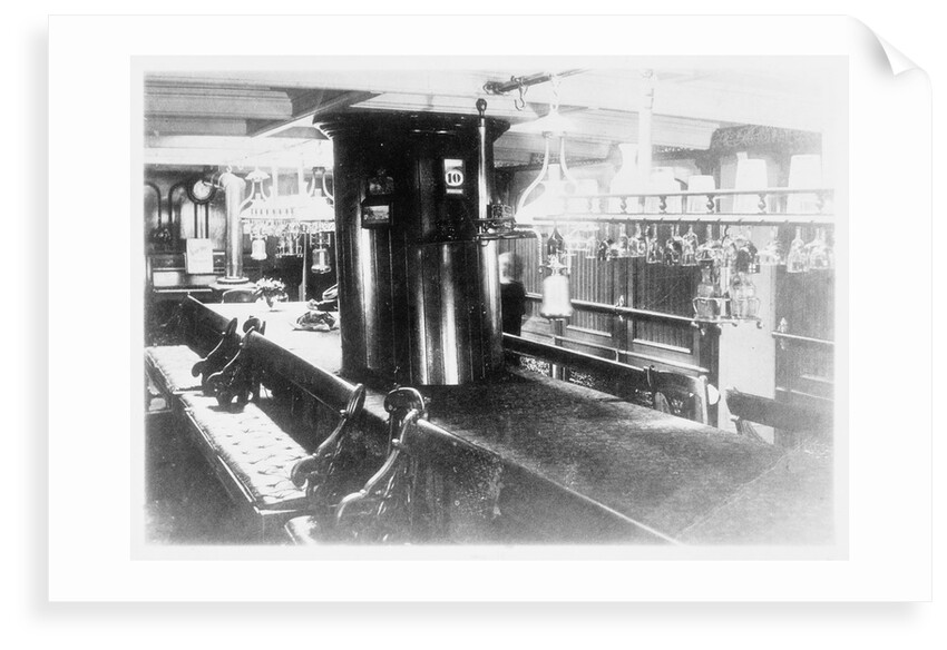 The 'Harbinger' (Br, 1876) interior of the saloon by unknown