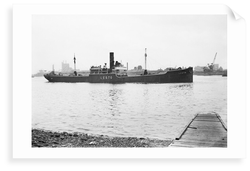 The 'Lesto' (1918) on Charlton Buoys, River Thames by unknown