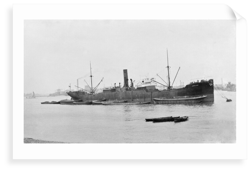 SS 'Kenton' (Br, 1927) on Charlton Buoys, River Thames by unknown