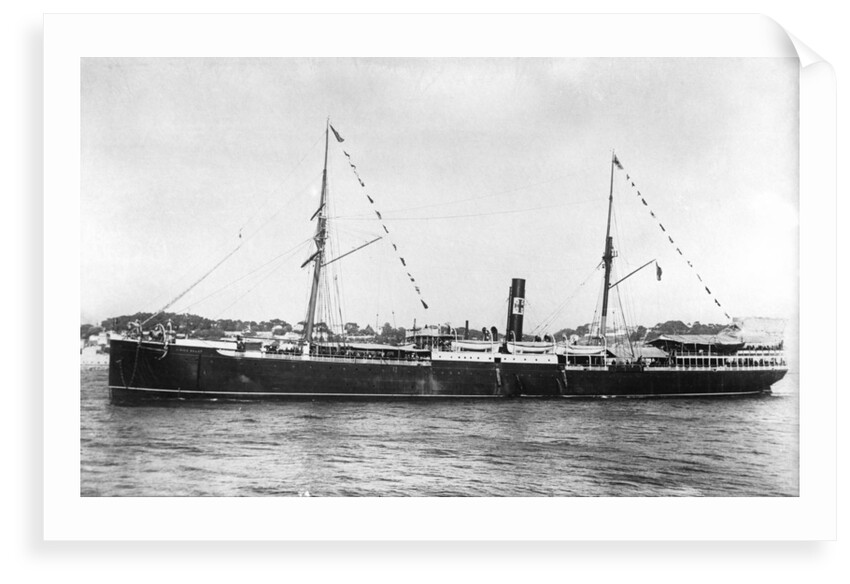 Passenger and cargo vessel 'Notre Dame du Salut' (Fr, 1875), ex 'Dunrobin Castle', under way by unknown
