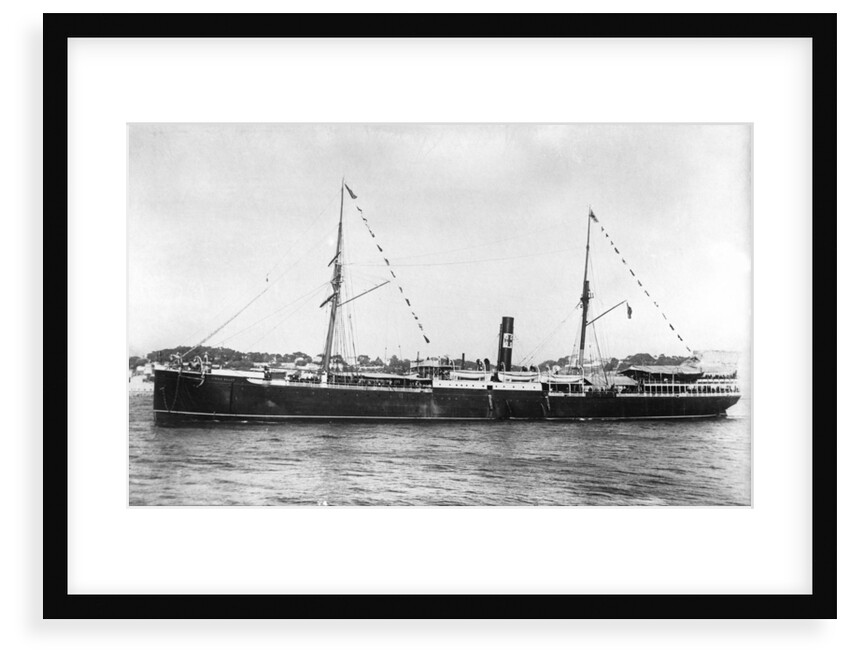 Passenger and cargo vessel 'Notre Dame du Salut' (Fr, 1875), ex 'Dunrobin Castle', under way by unknown