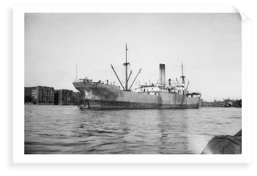 'Petworth' (Br, 1918), at anchor by unknown