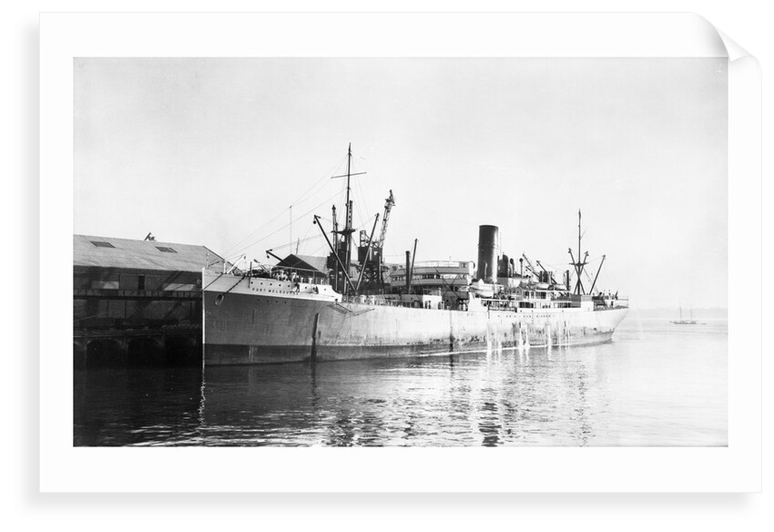 'Port Melbourne' (Br, 1914) at quayside by Anonymous