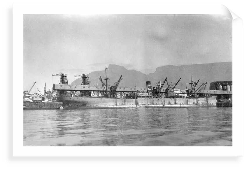 SS 'Welcombe' (Br, 1930) at quayside, Cape Town by unknown