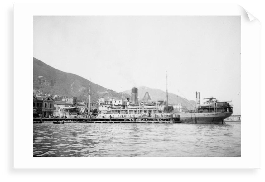 General cargo ship 'Yuen Sang' (Br, 1923)  at moorings by unknown