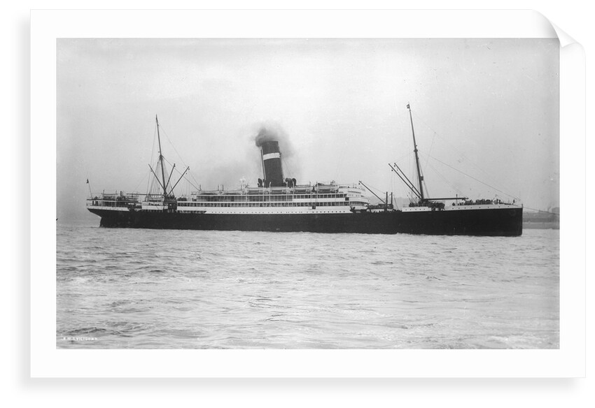 Passenger liner 'Victorian' (Br, 1904) under tow, Allan Line S S Co Ltd by unknown