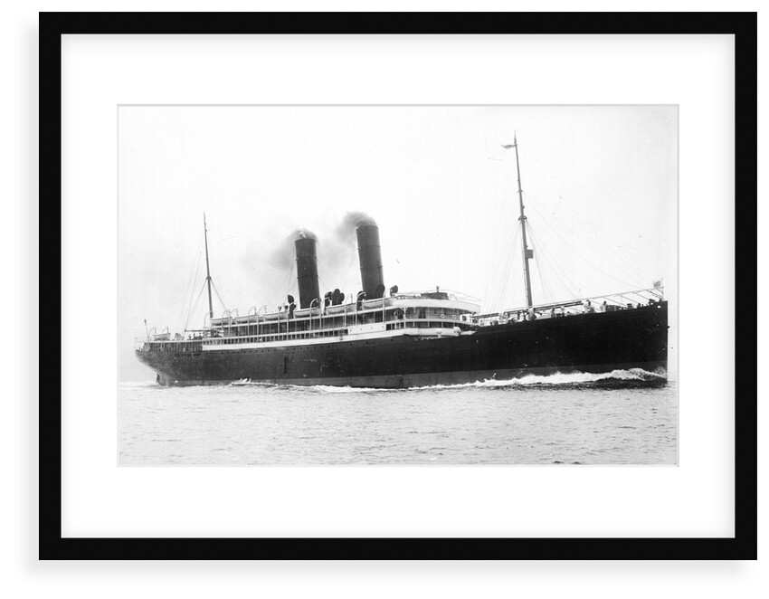 'California' (Br, 1907) passenger liner, Anchor Line (Henderson Bros) Ltd., under way by unknown