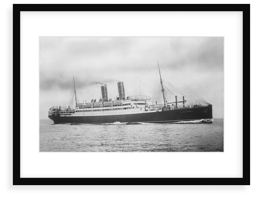 'Transylvania' (Br, 1914) under way, passenger liner, Anchor Line (Henderson Bros) Ltd by Unknown