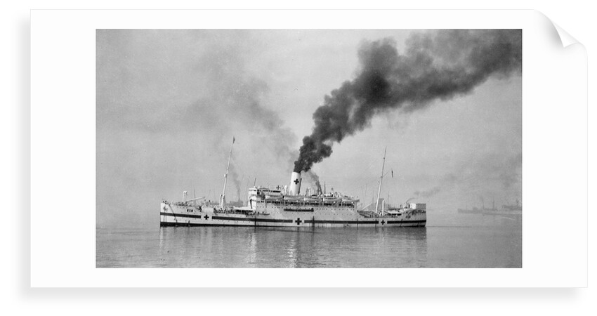 The 'Karapara' (Br, 1915) under way as hospital ship No. 36 by unknown