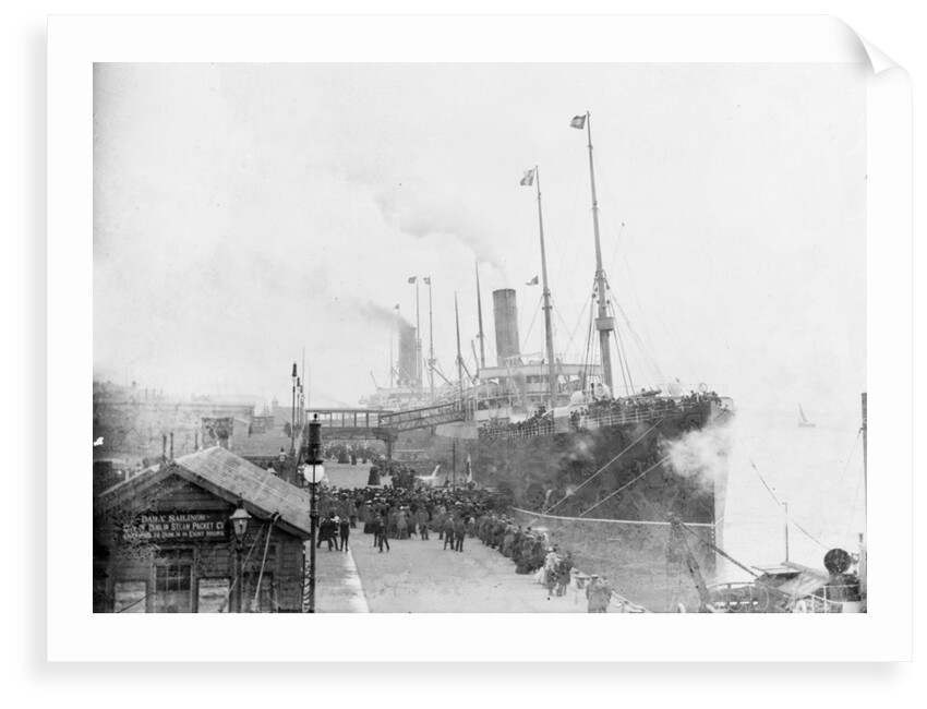 'Lake Champlain' (Br, 1900), at quayside, Liverpool landing stage by unknown