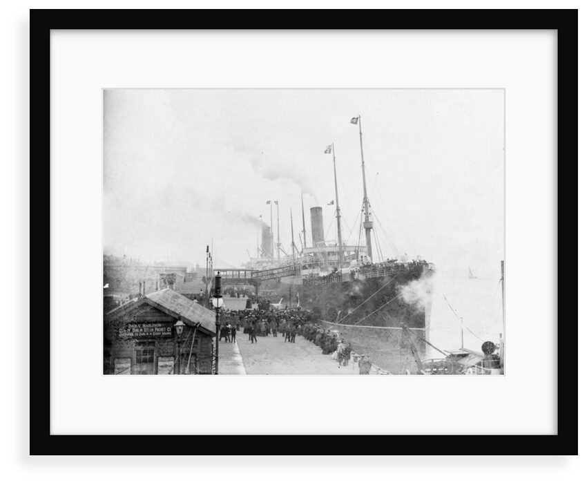 'Lake Champlain' (Br, 1900), at quayside, Liverpool landing stage by unknown