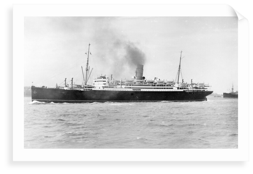 The 'Laconia' (Br, 1922) under way by unknown