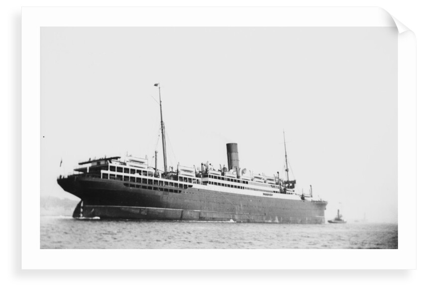 The 'Laconia' (Br, 1922) under tow by unknown