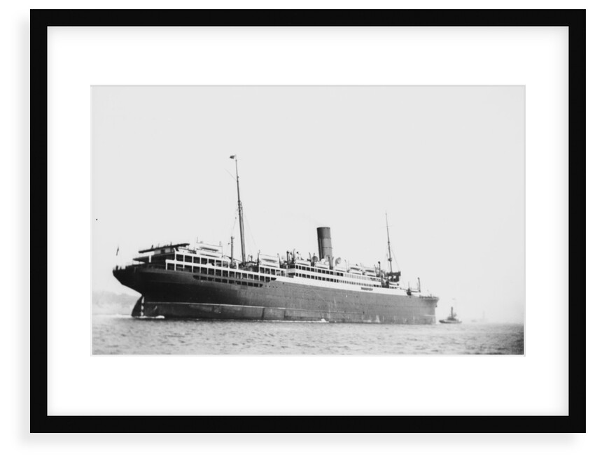 The 'Laconia' (Br, 1922) under tow by unknown