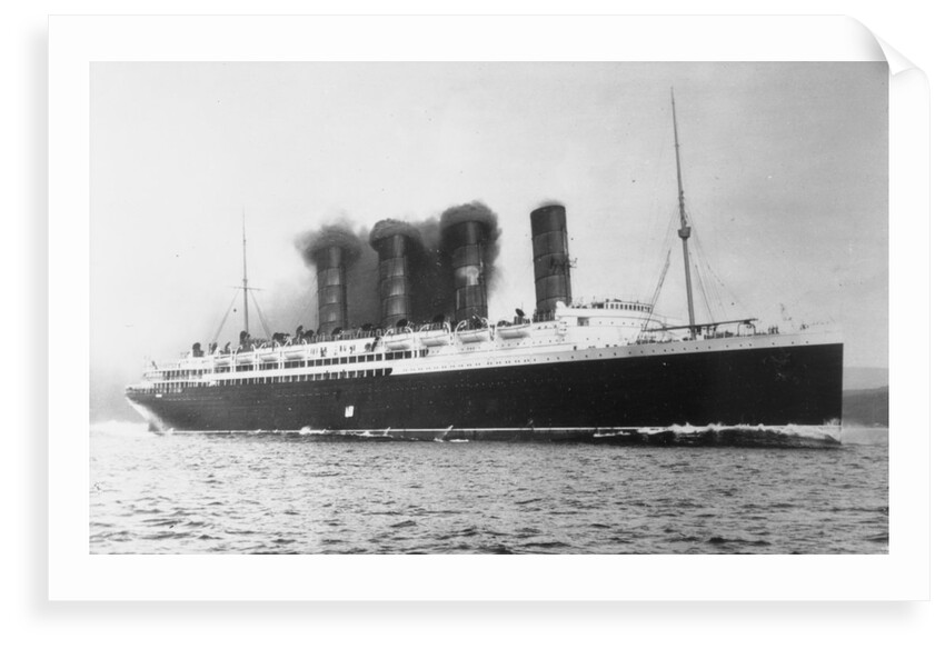 RMS 'Lusitania' (1906) under way by unknown