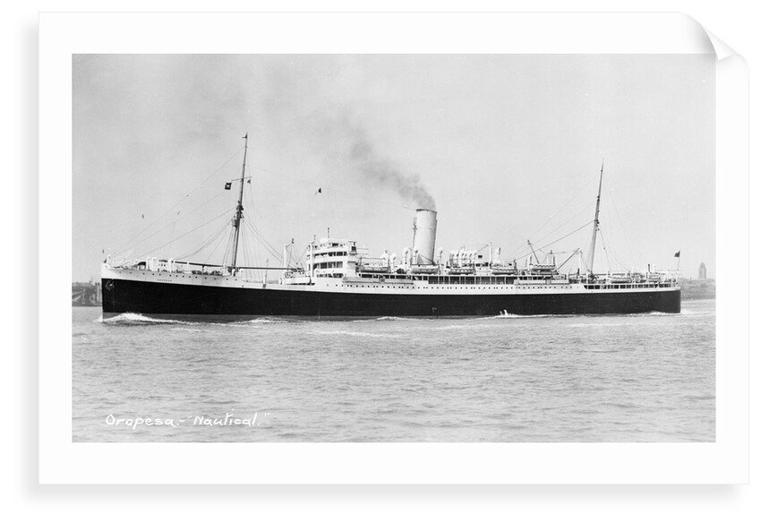 Oropesa' (Br, 1920) underway by unknown