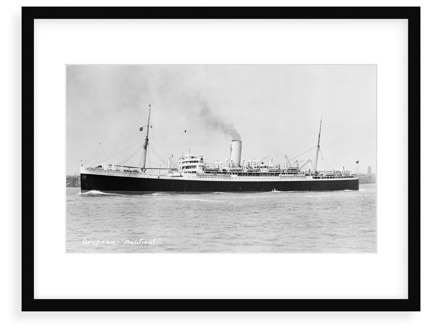 Oropesa' (Br, 1920) underway by unknown