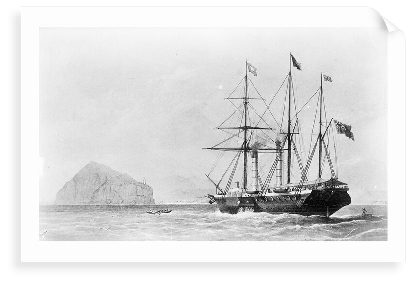 Passenger liner 'Bentinck' (1843) entering Aden by Huggins by Huggins