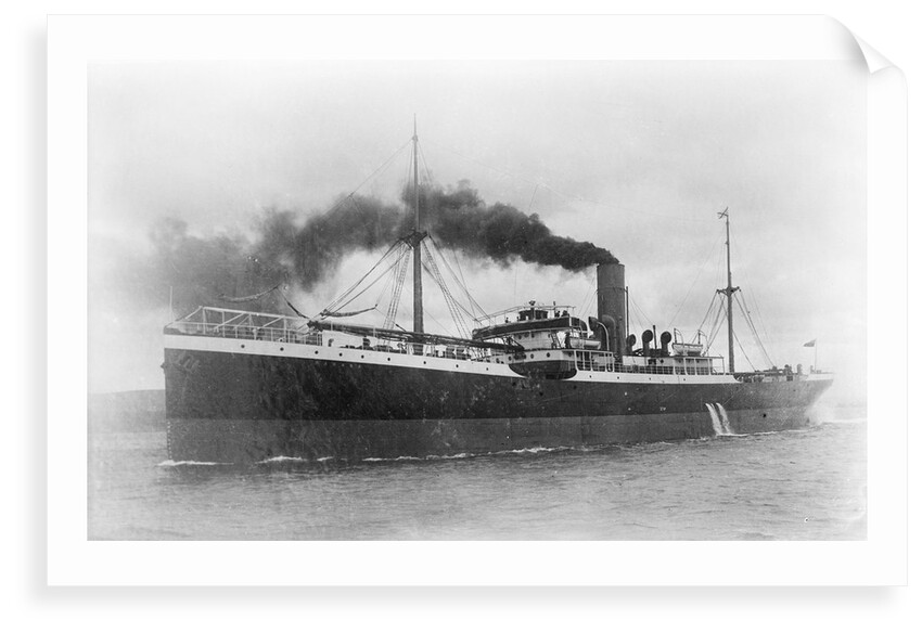 'Parana' (Br, 1904) cargo liner, Royal Mail Steam Packet Co., under way by unknown
