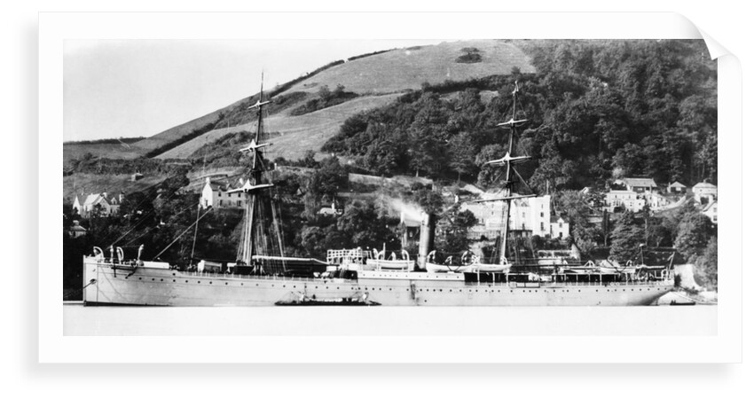 Passenger/cargo liner 'Dunrobin Castle' (Br, 1875), D. Currie & Co., at moorings by unknown