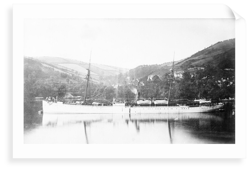 Passenger/cargo liner 'Walmer Castle' (1872) at moorings by Unknown