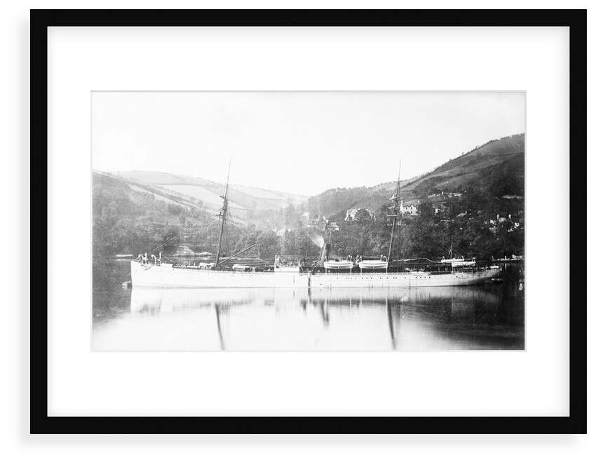 Passenger/cargo liner 'Walmer Castle' (1872) at moorings by Unknown