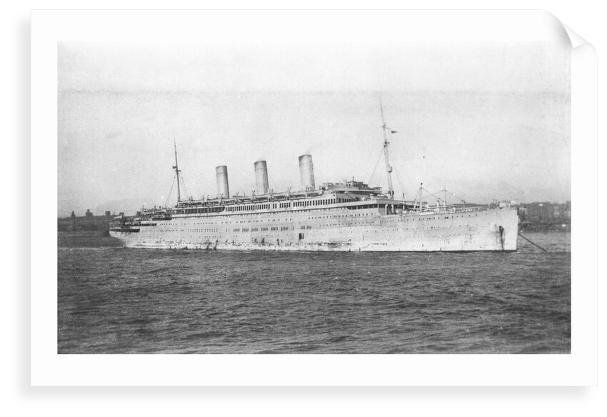 'Justicia' (1917) at anchor by Unknown
