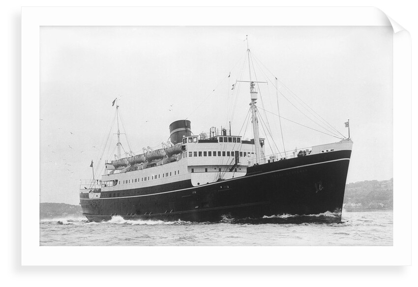 Photograph of the cross channel motor vessel 'Royal Scotsman' (Br1936) under way, on trials (Northern Ireland service) by unknown