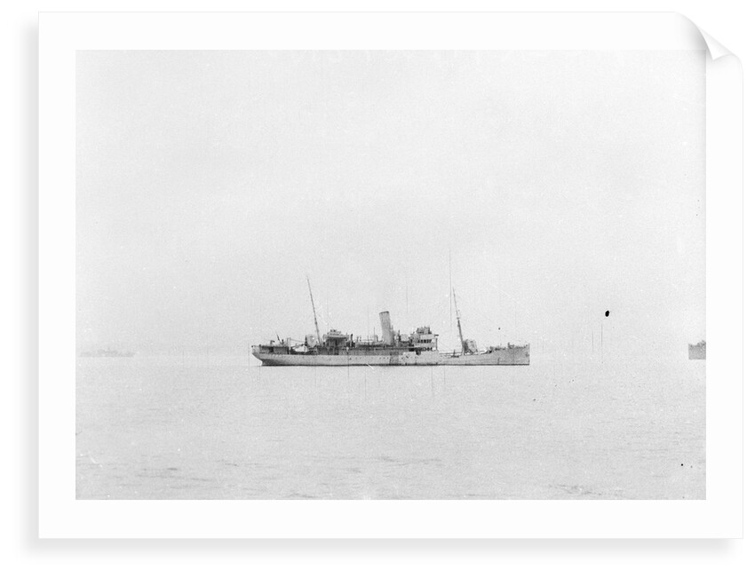 'Accrington' (1910) at anchor as a convoy rescue ship, distant by unknown