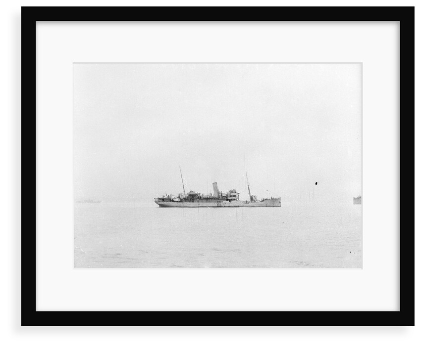 'Accrington' (1910) at anchor as a convoy rescue ship, distant by unknown