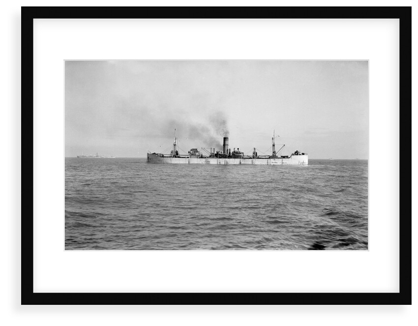'Clan Colquhoun' (Br, 1918) cargo liner, at anchor by unknown