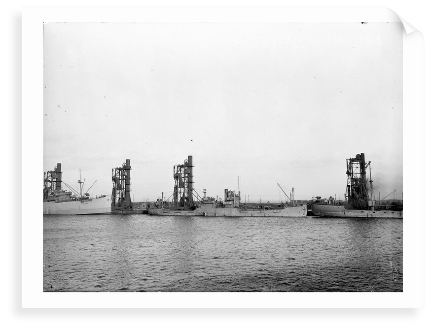 'Empire Dunstan' (1942) lying at quayside by unknown